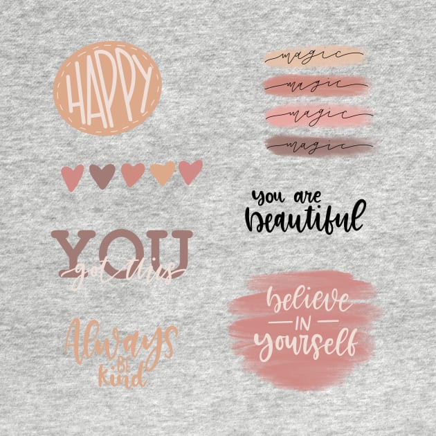 Aesthetic Sticker Pack by Slletterings